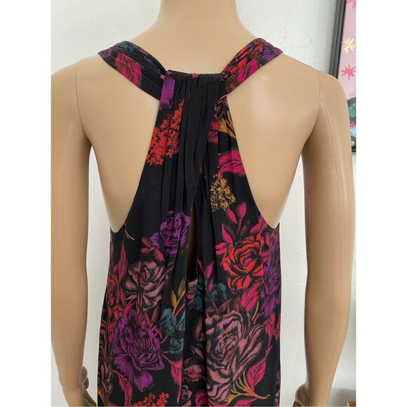 Alice + Olivia Black Floral Mini Cocktail Dress Womens Size Small - Picture 4 of 5